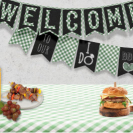 Bridal & Polterabend Outdoor I Do GRILLEN Party Wimpelkette