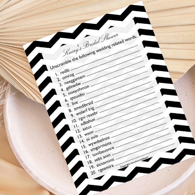 Bridal Polterabend Word Scramble Game (Von Creator hochgeladen)