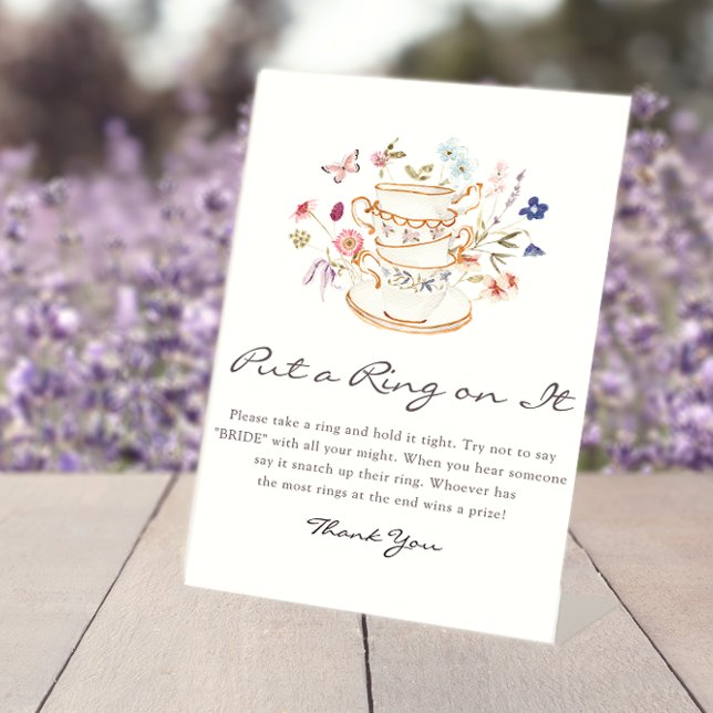 Bridal Ring Game Sign Sockelschild (Bridal Ring Game Sign
)