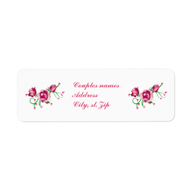 Bridal Rose Labels (Vorne)