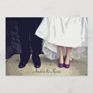 Bridal Shoes Probe Einladung