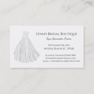 Bridal Shop Business Card Visitenkarte