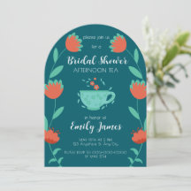 Bridal Shower - Afternoon Tea Party Invitation