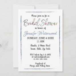 BRIDAL SHOWER Einladung