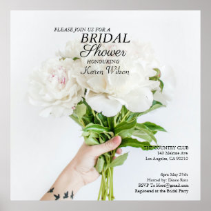 Bridal Shower Einladung RSVP Card Magnet Poster A