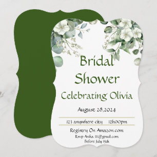 BRIDAL SHOWER INVITATION BOTANISCHE BOTANISCHE FLO SAVE THE DATE