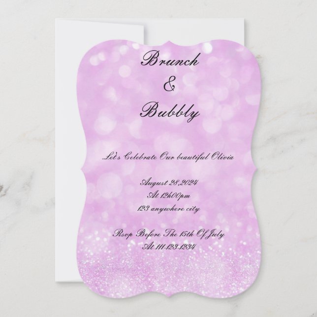 BRIDAL SHOWER INVITATION SAVE THE DATE (Vorderseite)