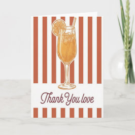 Bridal Shower Party Thank You Love Cocktail Chic Karte