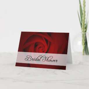 Bridal Shower : Red Rose : Einladung