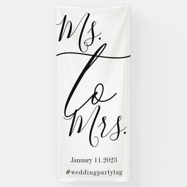 Bridal shower simple script big banner (Vertikal)