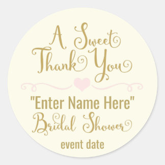 BRIDAL SHOWER STICKER | ein süßes Danke