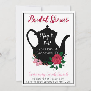 Bridal Shower Tea Invitation Einladung
