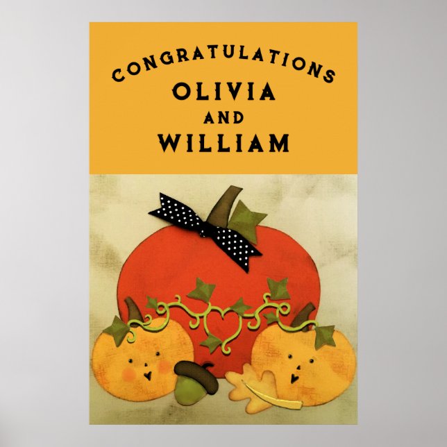 Bridal Shower Wedding Congrats Poster (Vorne)