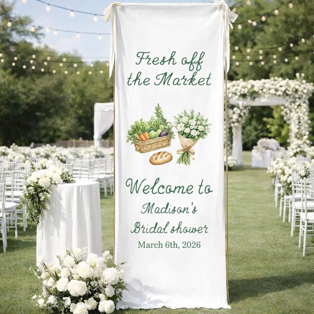 Bridal Shower Welcome Sign Fabric Banner, Personal Banner (Von Creator hochgeladen)