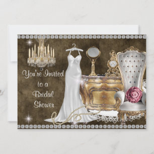 BRIDAL SHOWING INVITATION Antiquitätenpapier Einladung