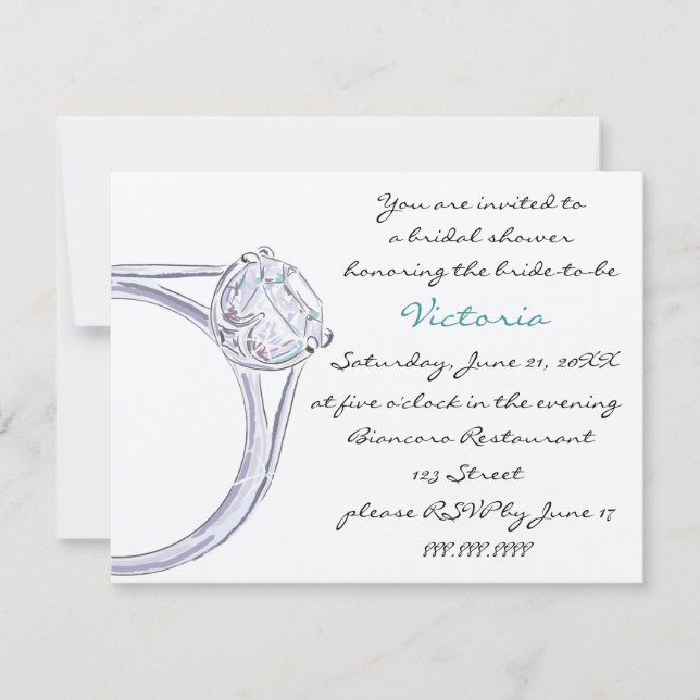 BRIDAL SHOWINVITATION EINLADUNG (Vorderseite)