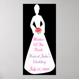 Bridal Silhouette I Mutter der Braut Poster