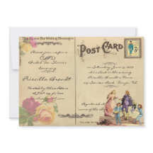 Bridal Tea Dusche Honorar, Stil alte Postkarte