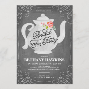 Bridal Tea Party Brautparty Einladung