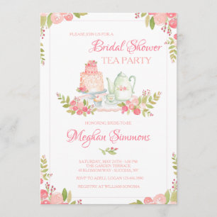 Bridal Tea Party Einladung