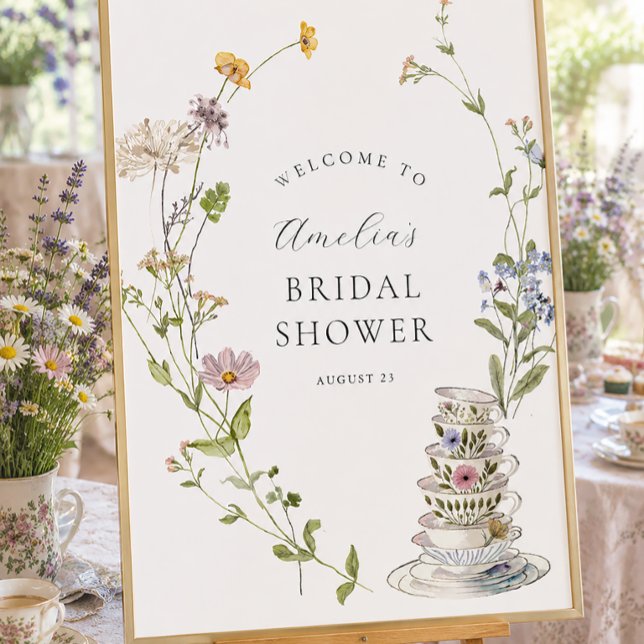 Bridal Tea Party Polterabend Willkommen Poster (Von Creator hochgeladen)