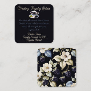 Bridal Tea Party Regal Floral Elegante: Registrier Begleitkarte