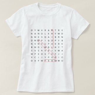 Bridal Team Fun Wedding Bacherlorette Word Finde T T-Shirt