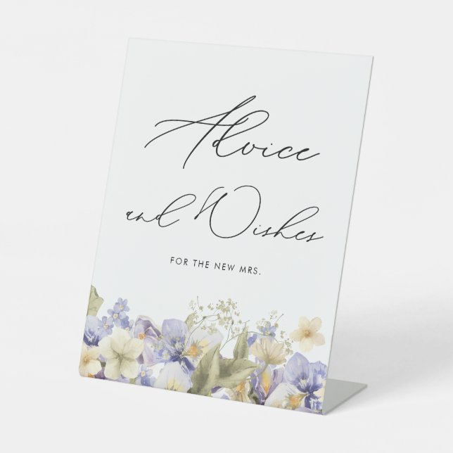 Bridal Tee Brautparty Advoce & Wish Sockelschild (Vorderseite)