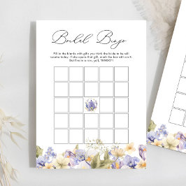 Bridal Tee Lila Floral Bridal Bingo Game