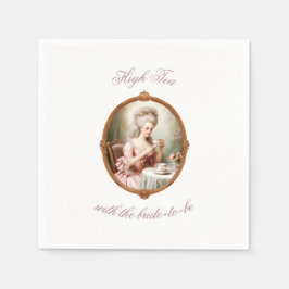 Bridal Tee Party Bachelorette Marie Antoinette Serviette