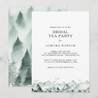 Bridal-Tee-Party im Grünen und Gold