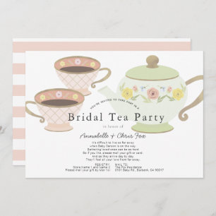 Bridal Tee Party Tea Pot Brautparty by Mail Einladung