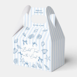 Bridal Toast On The Coast Seashells Bridal Shower Geschenkschachtel