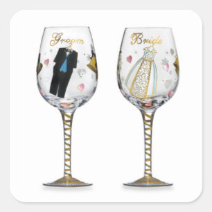 BRIDAL TOASTING GLASSER STICKER
