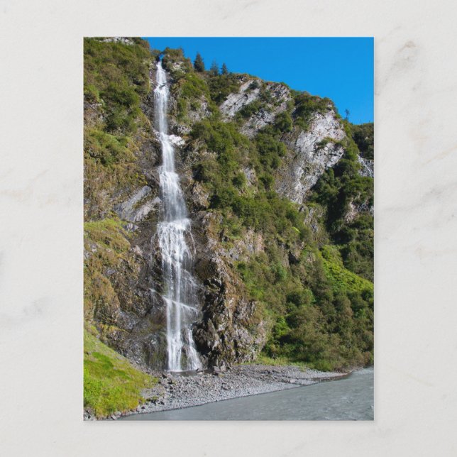 Bridal Veil Falls, Alaska Postkarte (Vorderseite)