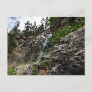 Bridal Veil Falls in Spearfish Canyon, South Dakot Postkarte