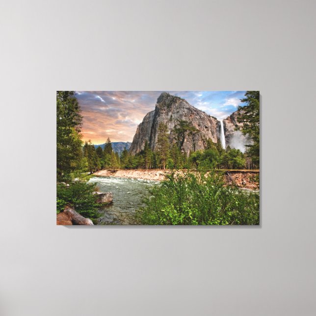 Bridal Veil Falls Leinwanddruck (Vorderseite)