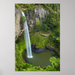 Bridal Veil Falls, Neuseeland Poster