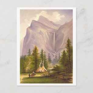Bridal Veil Falls Vintage Prang Lithographie Postkarte