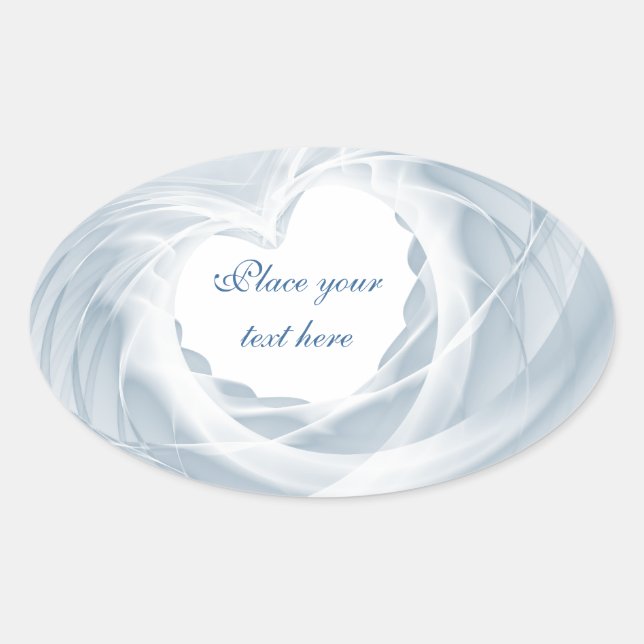 Bridal Veil Ovaler Aufkleber (Vorderseite)