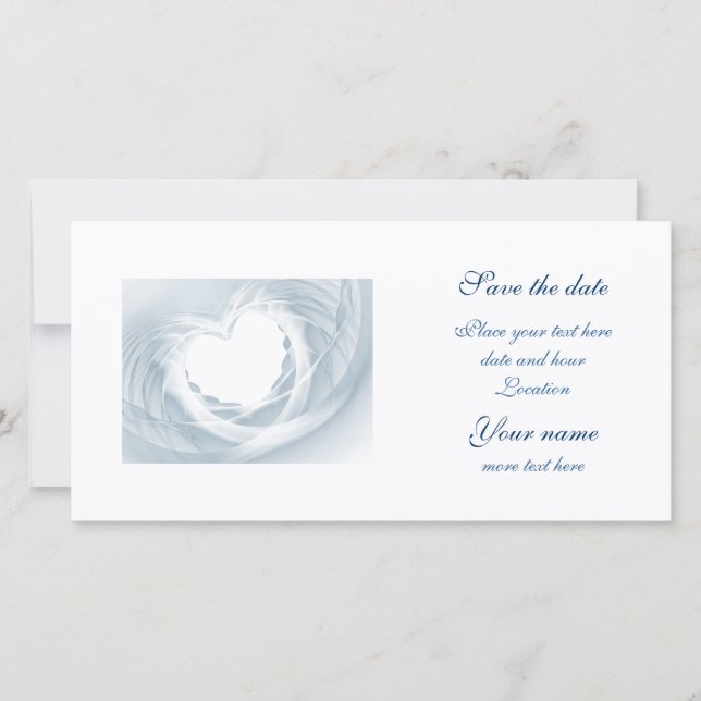 Bridal Veil Save The Date (Vorderseite)