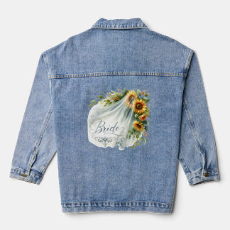Bridal Veil Sunflower Denim Jacket Jeansjacke