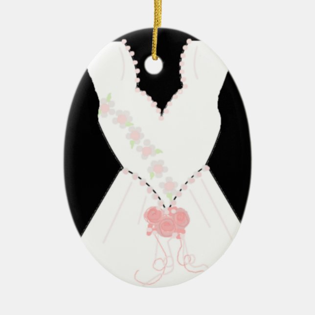 Bridal Wedding Gown Keramikornament (Vorne)