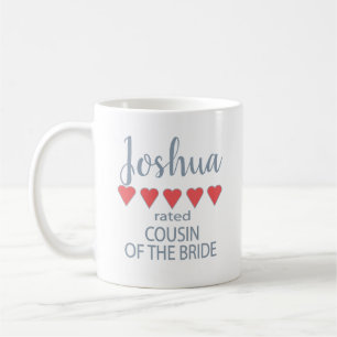 Bridal & Wedding Party 5 Cousin Herz Kaffeetasse