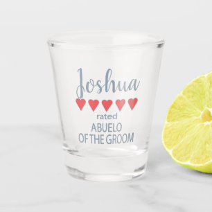 Bridal & Wedding Party 5 Herz Abuelo Gräuel Schnapsglas