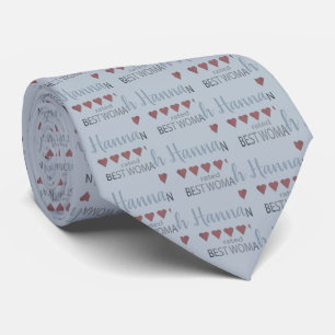 Bridal & Wedding Party 5 Herz Beste Frau Krawatte