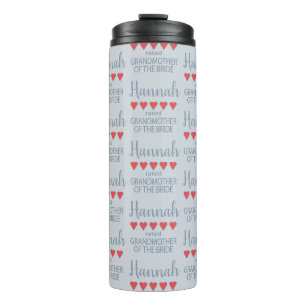 Bridal & Wedding Party 5 Herz Großmutter o Bride Thermosbecher