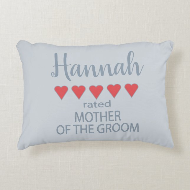 Bridal & Wedding Party 5 Herz Mutter des Gräuels Dekokissen (Vorderseite)