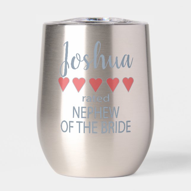 Bridal & Wedding Party 5 Herz Nephew Braut (Vorderseite)