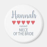 Bridal & Wedding Party 5 Herz Nichte Bride
